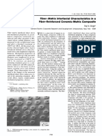 Fiber–Matrix Interfacial Characteristics in a Fiber‐Reinforced Ceramic‐Matrix Composite