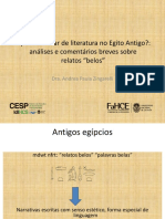 E Possivel Falar de Literatura No Egito Antigo Andrea Zingarelli PDF