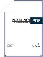 Plab 1 Notes