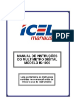 Manual Multímetro Icel IK1000