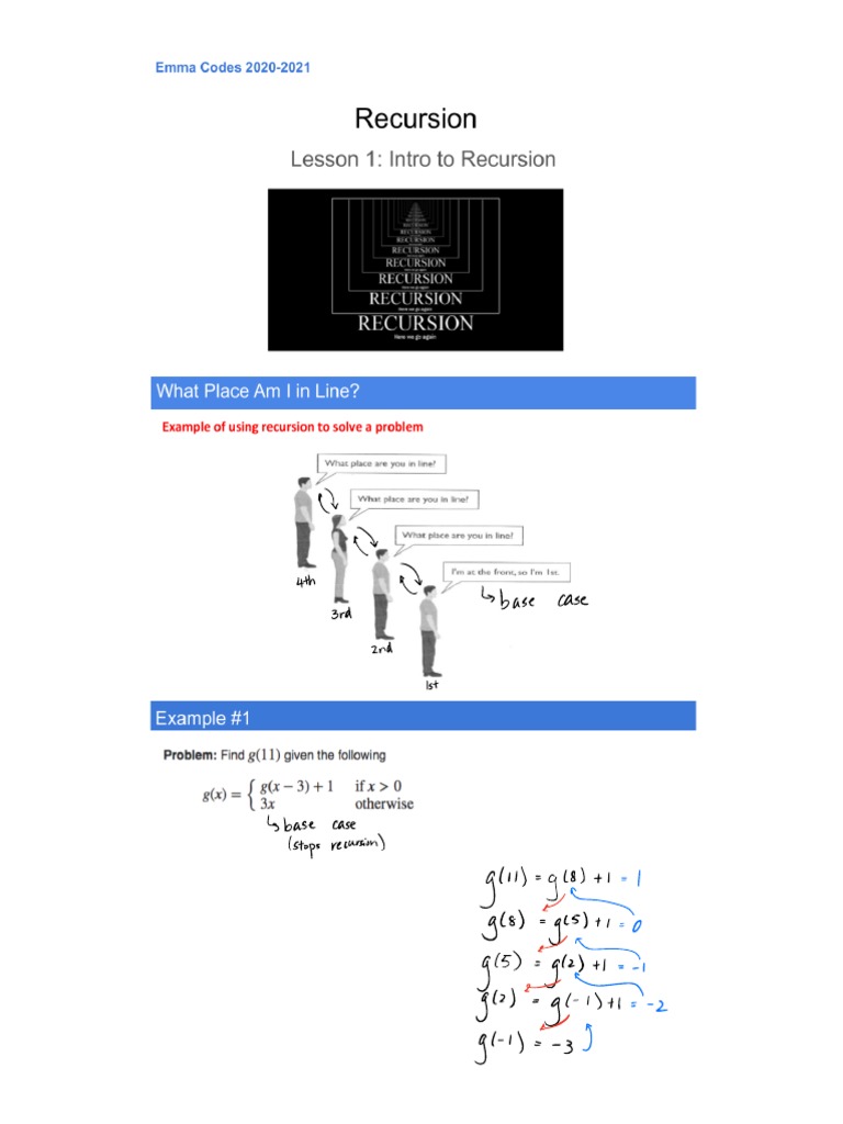 Recursion | PDF