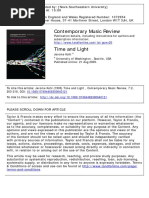 Contemporary Music Review: To Cite This Article: Jerome Kohl (1993) Time and Light, Contemporary Music Review, 7:2