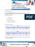 Support Material / Material de Apoyo Learning Activity 2 / Actividad de Aprendizaje 2