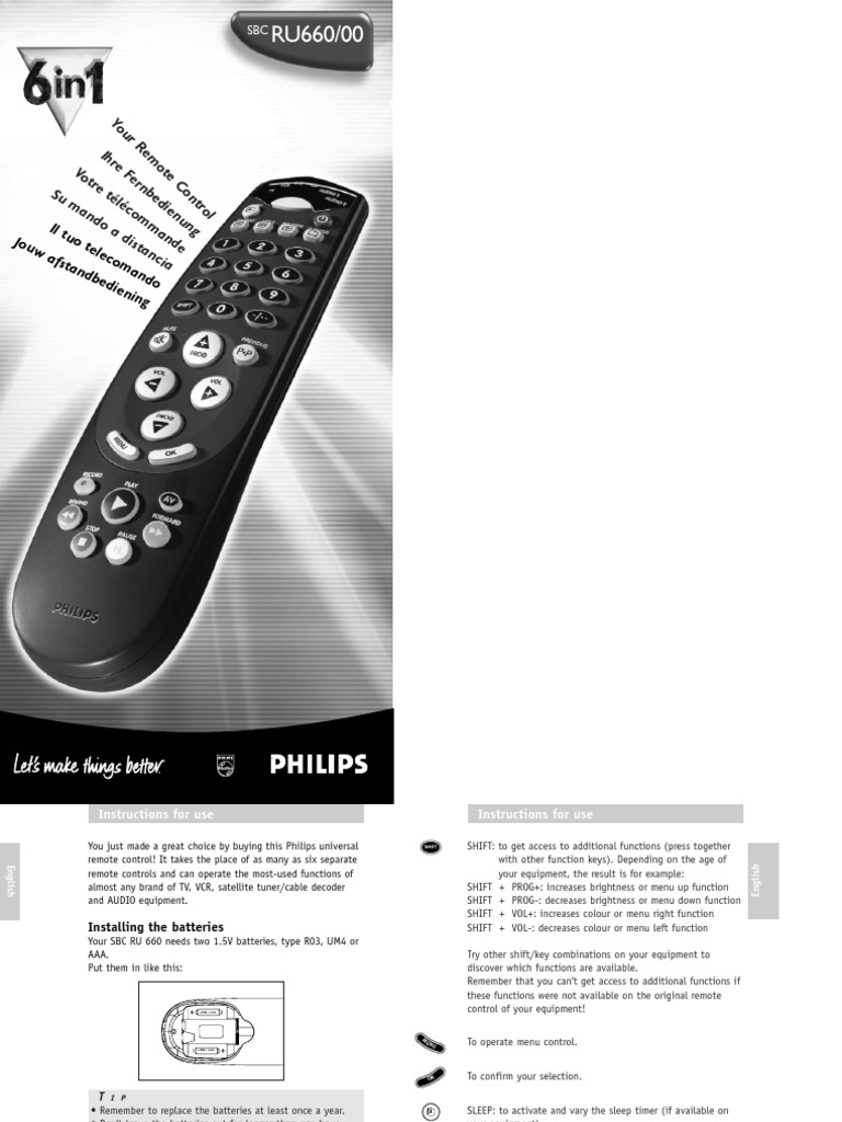 Comprehensive Instructions for Programming a Philips Universal