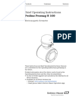 Brief Operating Instructions Proline Promag H 100: Electromagnetic Flowmeter