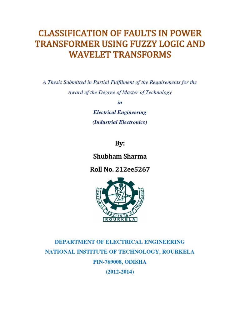 Fault Classification in Power Transformers | PDF | Fuzzy Logic ...