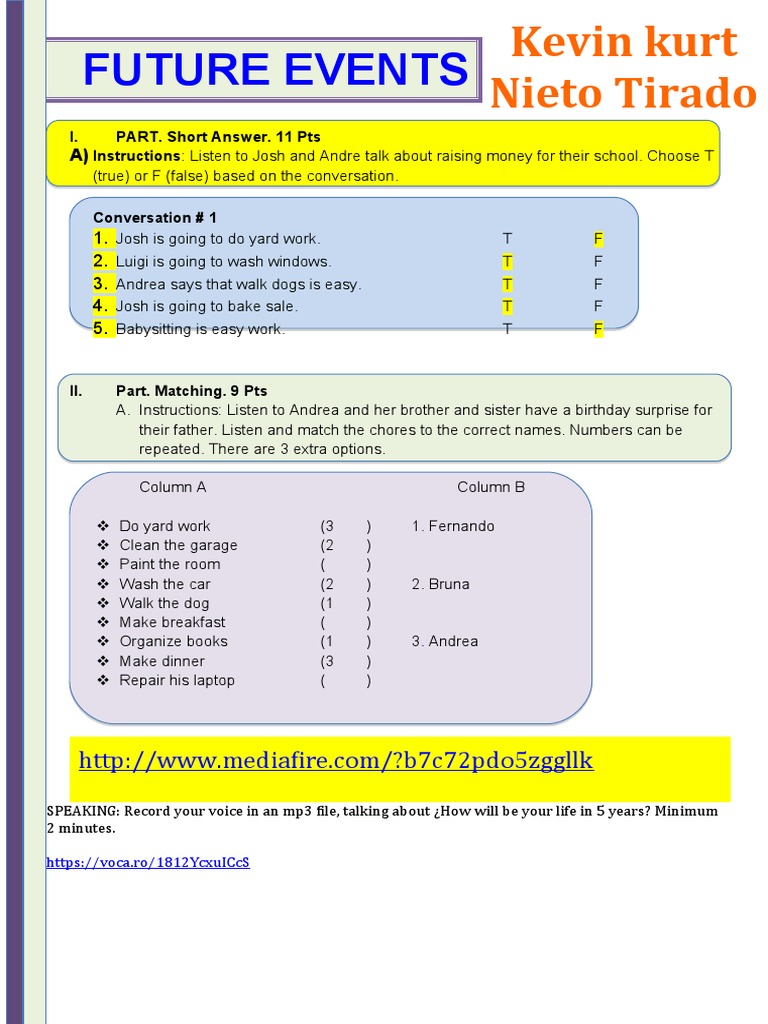 Listening Comprehension Exercises | PDF | Language Arts & Discipline
