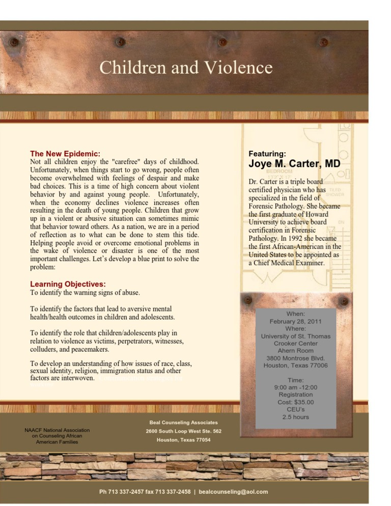 Strategies for Addressing Child Violence | PDF | Violence | Adolescence
