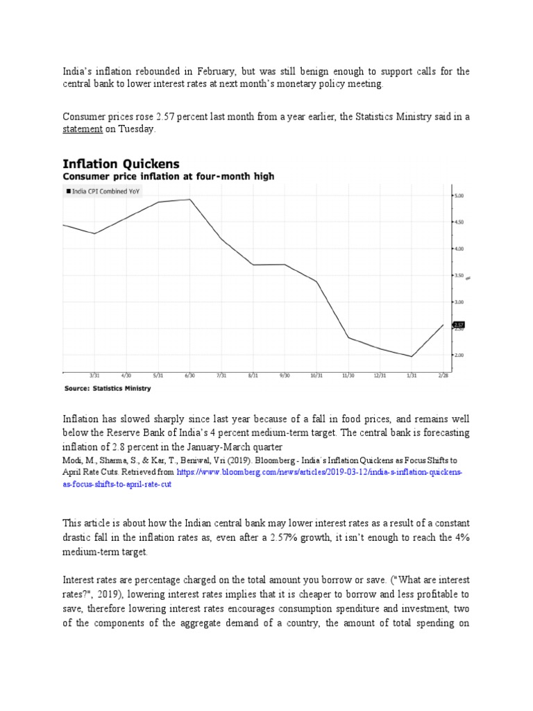 Econ Commentary 3 Corrected | PDF | Aggregate Demand | Inflation