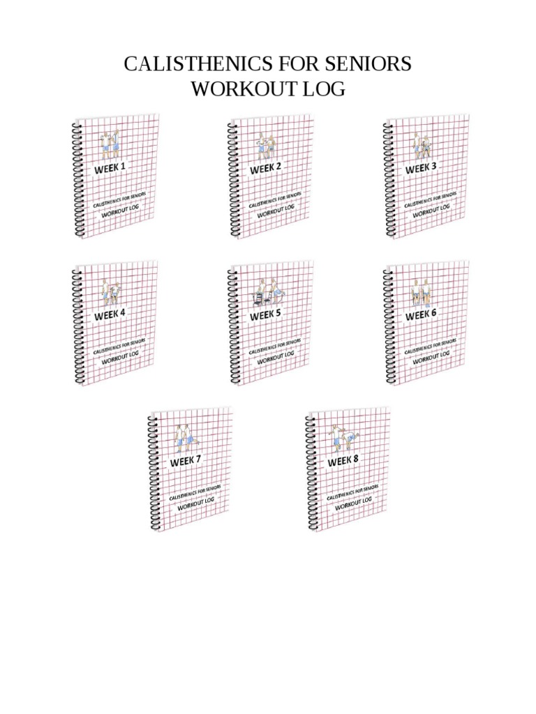Calisthenics For Seniors Workout Log | PDF