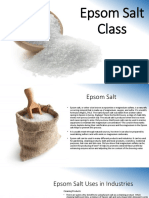 Epsom Salt Class