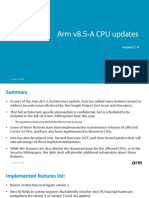 Arm V8.5-A CPU Updates : Version 1.4