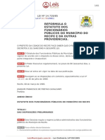 Estatuto dos Funcionários Públicos do Município do Recife Lei n 14.728 85 lei-ordinaria-14728-1985-recife-pe-consolidada-09-07-2014