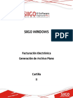 Genera archivos planos facturación electrónica SIIGO
