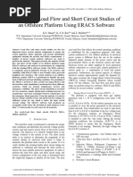 Analysis of Load Flow and Short Circuit Studies of An Offshore Platform Using ERACS Software