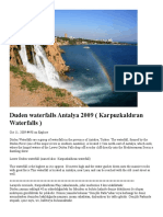 Duden Waterfalls Antalya 2009