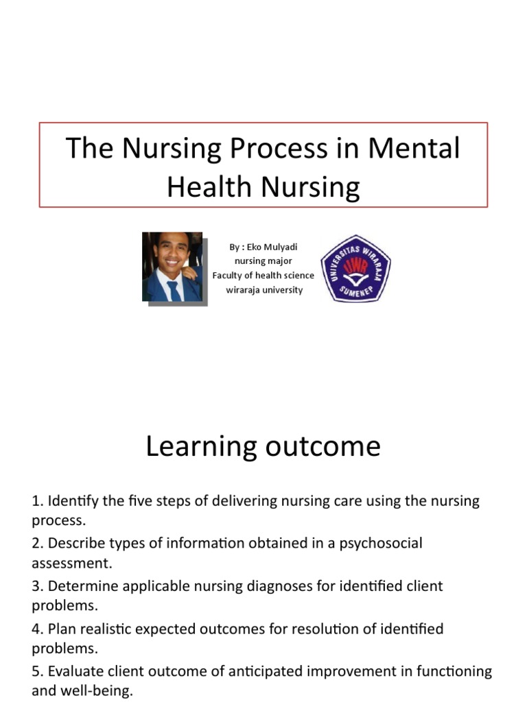 Nursing Process in Mental Health Care | PDF | Nursing | Positive Psychology