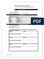 Employee Profile & Requirements Form: Elaine - Friedrich@strayer - Edu