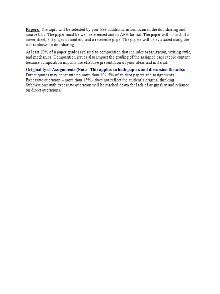 Guidelines for Writing Academic Papers | PDF