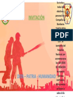 Invitación: Dios - Patria - Humanidad