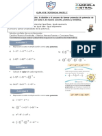 GUÍA Multiplicación División de Potencias OCTAVO MATE