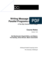 Writing Message Passing Parallel Programs With MPI: Course Notes