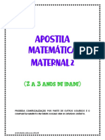 Apostila Maternal 2 Matemática PDF
