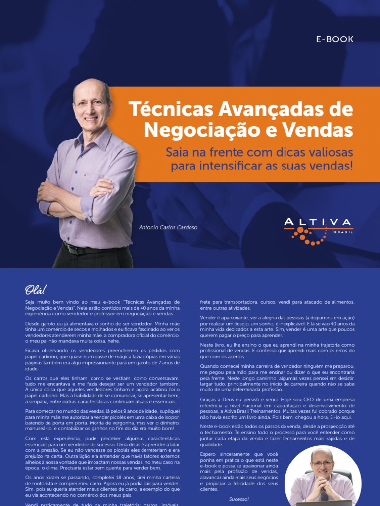 Tecnicas Avancadas de Negociações e Vendas | PDF | Gestão de ...