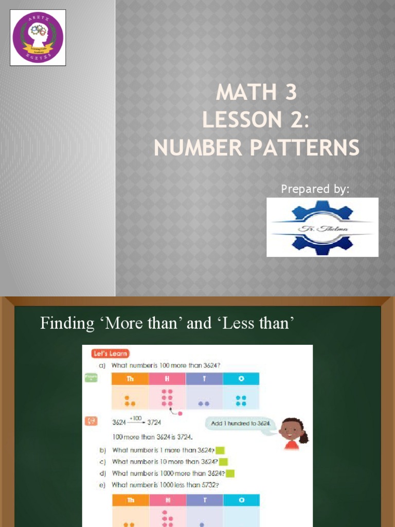 Number Patterns: More and Less Than | PDF | Home & Garden