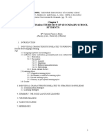 Individual Characteristics of Secondary School Students