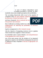 Logistic Cost Analysis