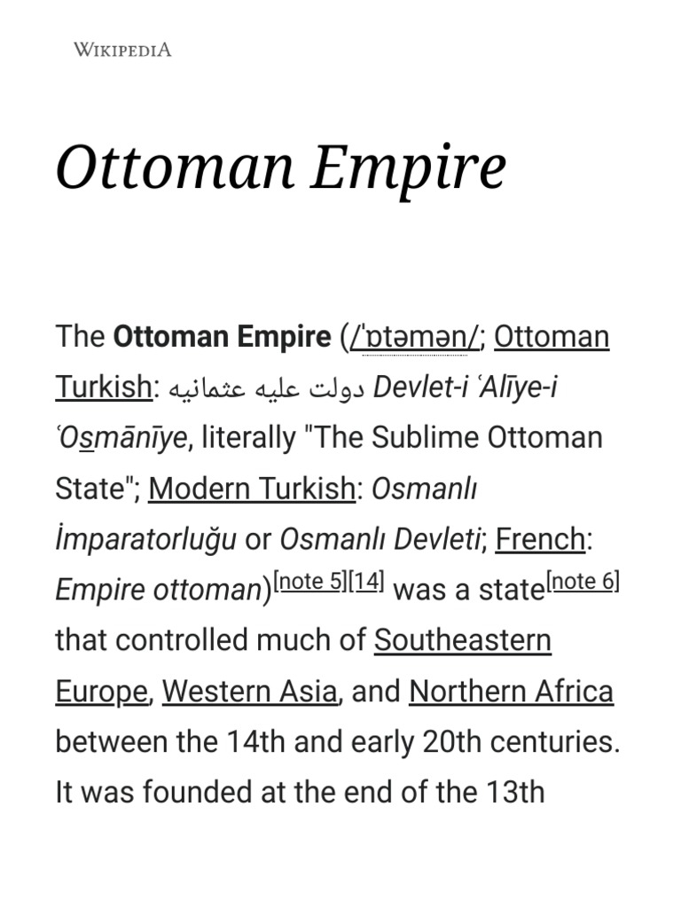 THE OTTOMAN WIKI intelligence overview