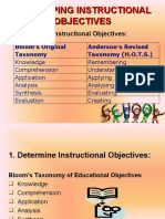 Determining Instructional Objectives