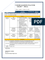 WEEKLY HOME LEARNING PLAN 