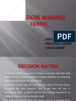 DECISION MAKING TERMS by Prashant PDF