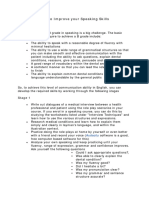 How To Improve Speaking Skills PDF