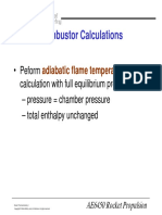Combustor Calculations: Adiabatic Flame Temperature