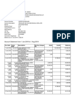 Account Statement From 1 Jan 2019 To 1 Aug 2019: TXN Date Value Date Description Ref No./Cheque No. Debit Credit Balance