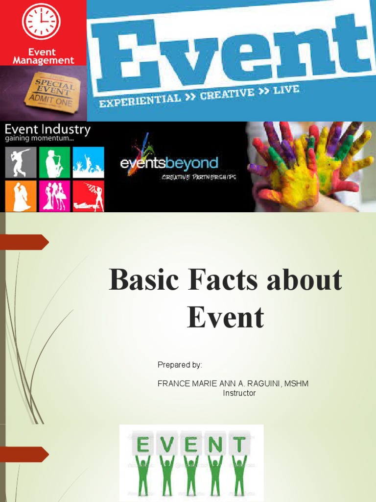 EVENTS 1 (Basic Facts About Event) | PDF | World's Fair | Entertainment