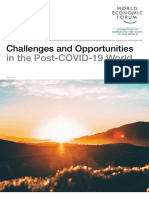 WEF Challenges and Opportunities Post COVID 19 PDF