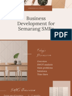 Business Development For Semarang Smes: Upreneur 6.0 - Team 2