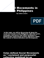 Social Movements in The Philippines: by Lebien Lavarro