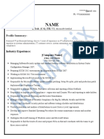 SCCM-Sample-Resume-1 Beginner 1-2 Years