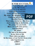 Prayer For Success