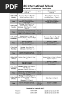 2025 National Mock Exam Timetable | PDF | Educational Stages