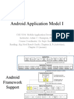 Android App Model I: Activities, Fragments and Views