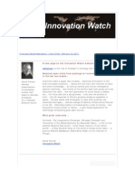 A New Page On The Innovation Watch Website..