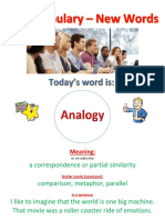 C1 Vocabulary - New Words - 2 - Analogy