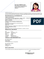 Tan Richelle Katipunan CV PDF