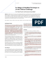 Flabby Alveolar Ridges: A Modified Technique To Treat This Clinical Challenge